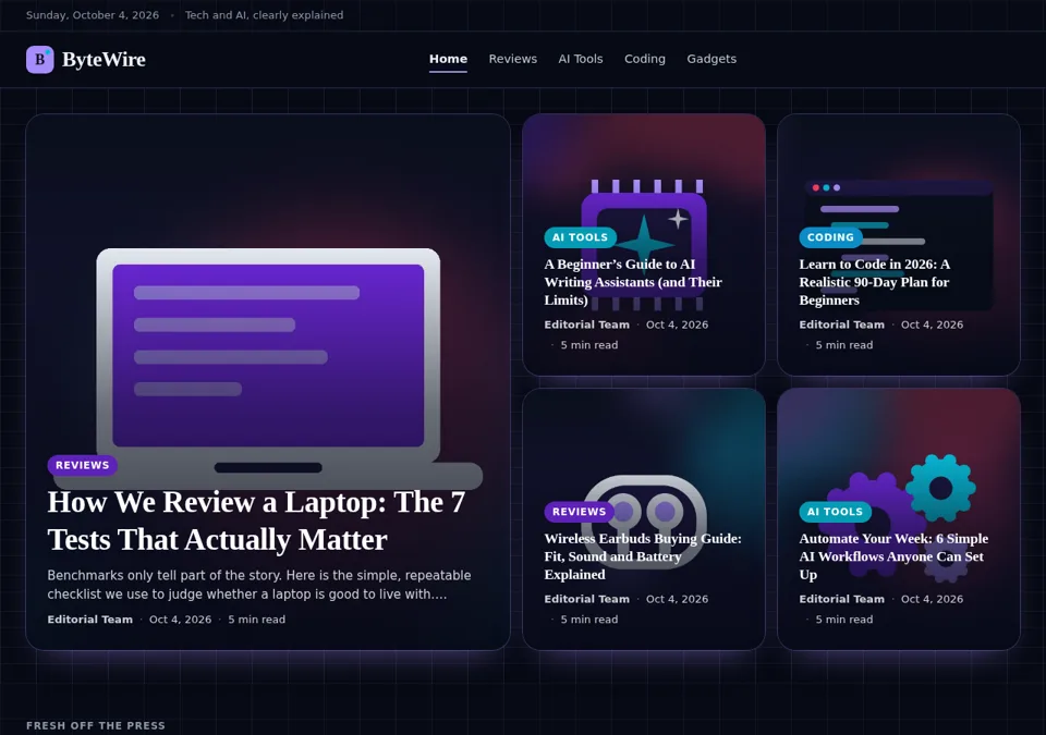 Blogify Tech & AI Blog demo