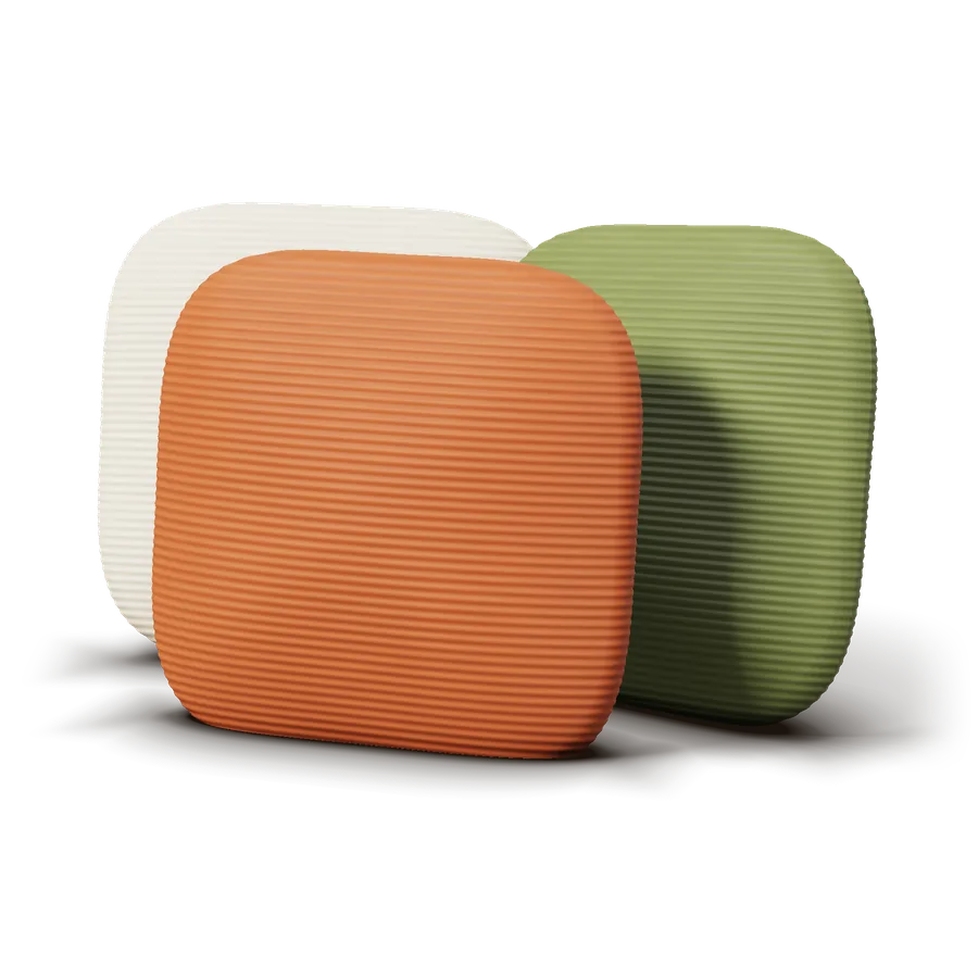 Ribbed Cotton Cushion Covers (Set of 2)