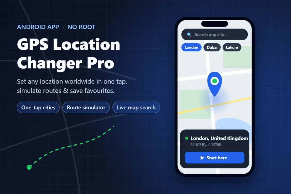 GPS Location Changer Pro Android app